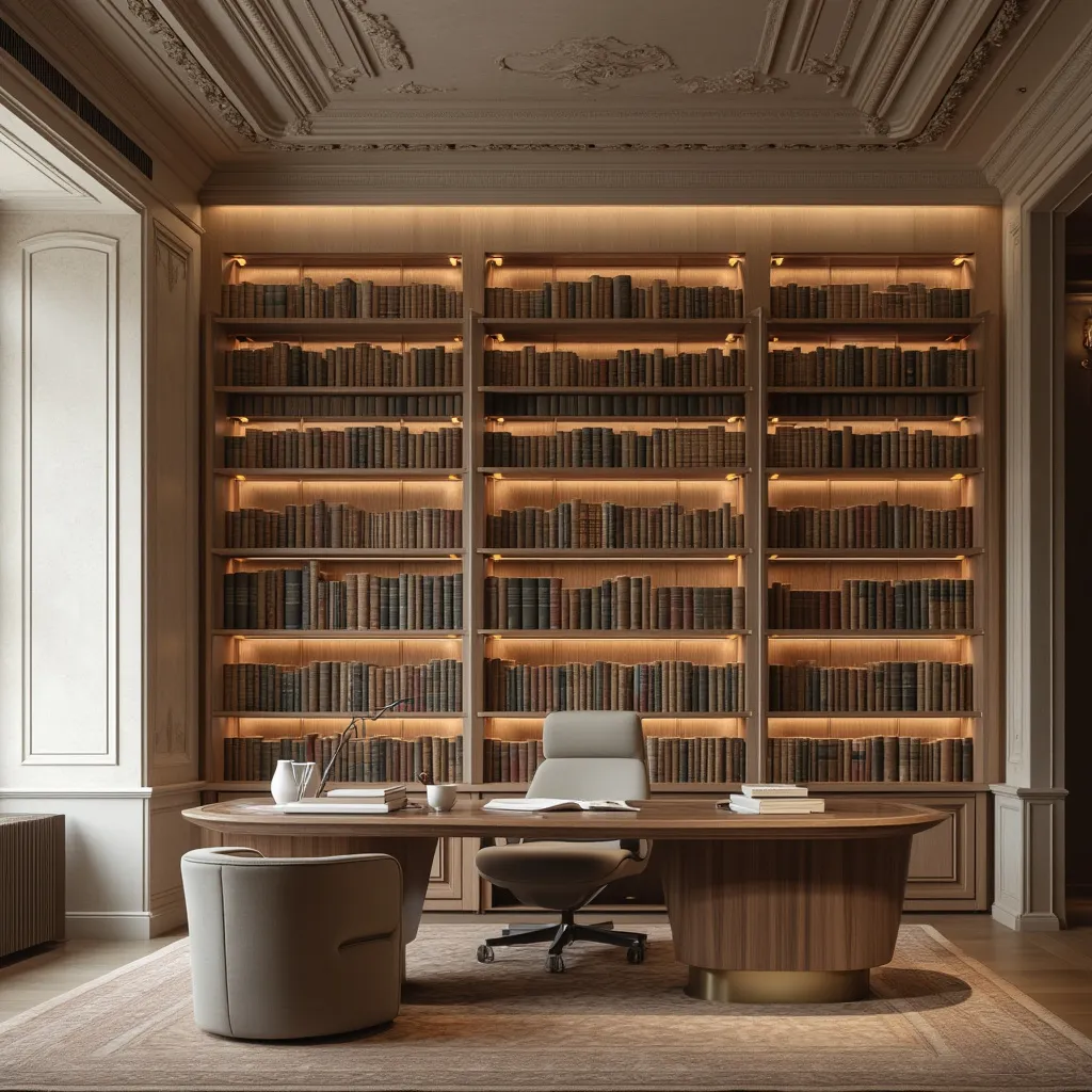 Dettaglio dell'arredamento dello studio